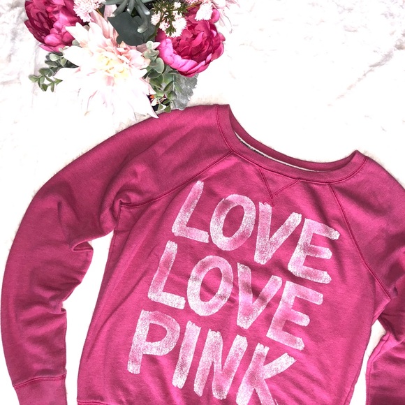 PINK Victoria's Secret Tops - PINK VS Crewneck Sweatshirt